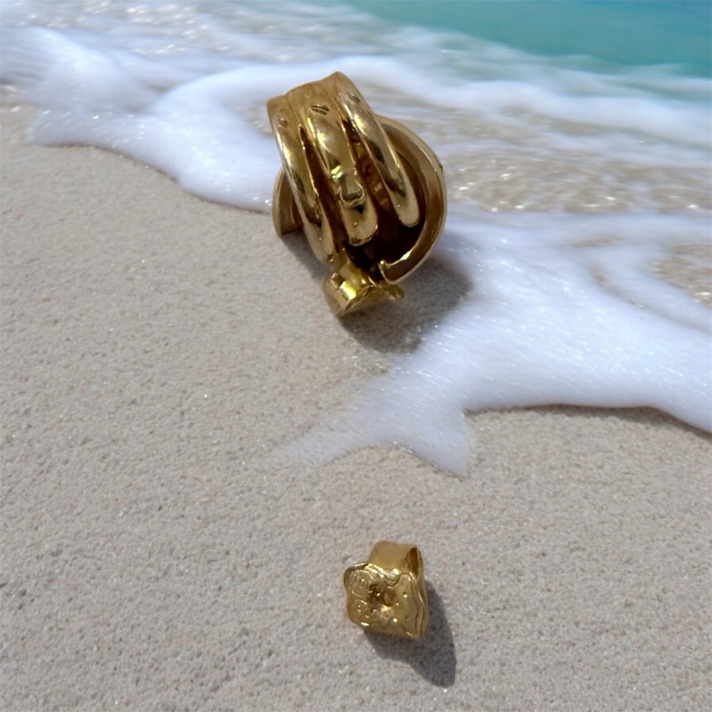 Elegant silver 925 color Gold Knot Ring